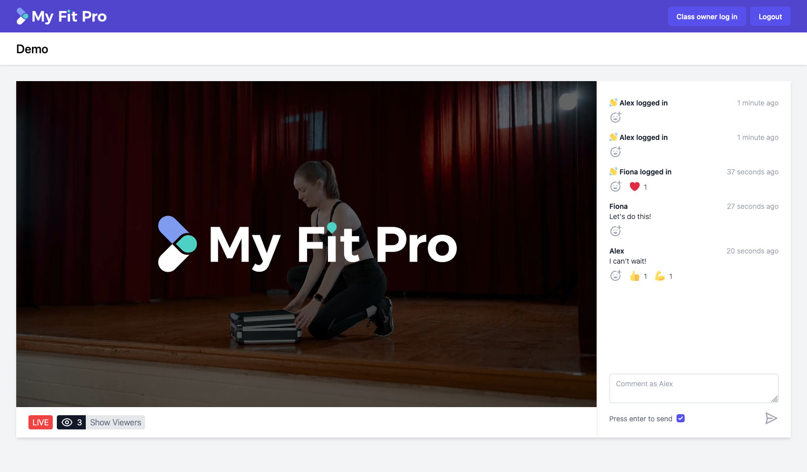 My Fit Pro Fitness Live Stream